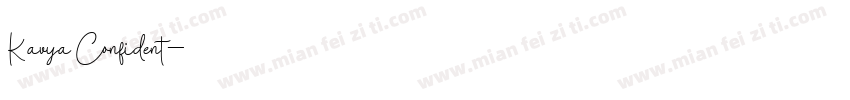 Kavya Confident字体转换